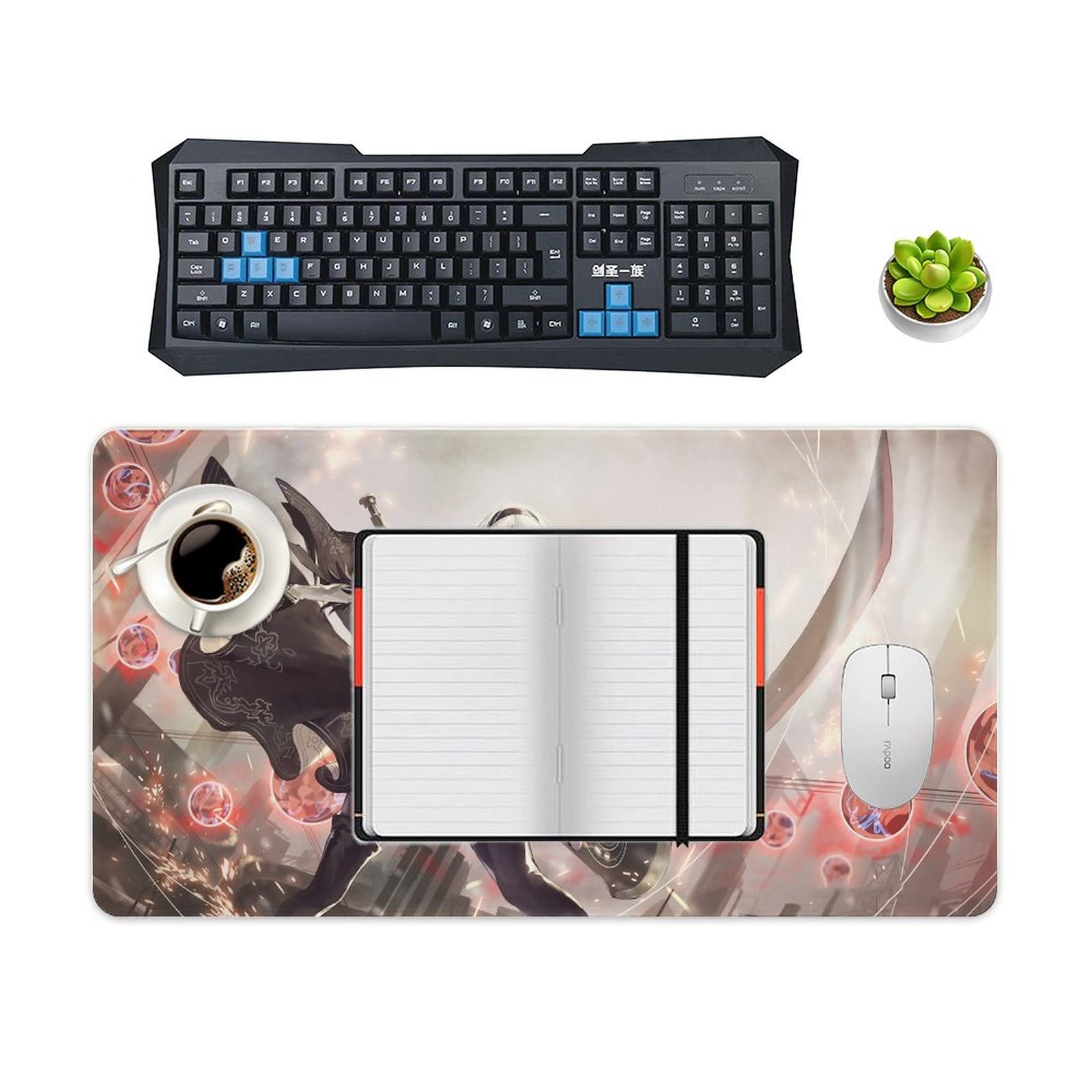 超特大ラバーマウスパッド　ヨルハ二号B型　90×40cm　厚さ3mm Amazon.co.jp: ニーアオートマタ マウスパッド NieR:Automata 2B